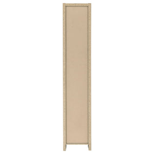 English Elm 1pc 71-inch 9-Shelf Bookcase in Deep Cappuccino — Tall Narrow MDF Engineered Veneer Storage Tower B011P305688