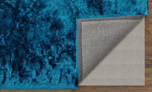 Feizy Rugs Indochine Plush Hand-tufted Polyester Shag Rug - Luxurious High Pile For Contemporary Spaces Blue Polyester 4944550fpck000c50