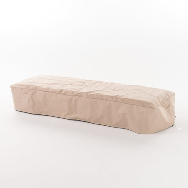 English Elm Christopher Knight Home® - 60005.00MP2 Waterproof Chaise Lounge Set Cover Beige – Eco-Friendly 100% Polyester, Lightweight Foldable Protection N775P237667B