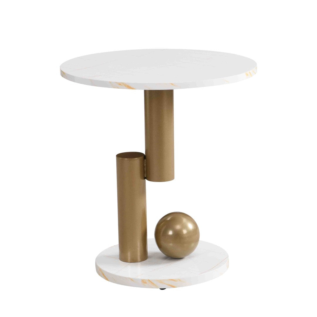 Modern Nesting Golden Coffee Table Set - Thumbnail 3