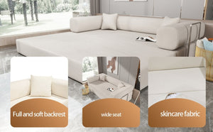 English Elm Double Convertible Corduroy Sleeper Sofa High Density Foam Wide Armrest Studio Bed W3064P245390