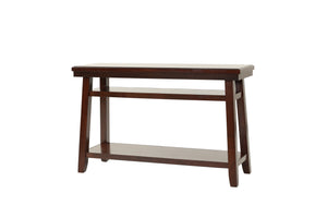 English Elm Bold Modern Walnut Console Table with Open Shelf, Solid Rubberwood Legs, 47" x 16" x 30" for Living Room B011P396187