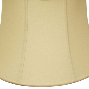 English Elm Slant Drum Linen Lampshade Washer Fitter Warm Tan Diffused Glow for Living Rooms B075101136