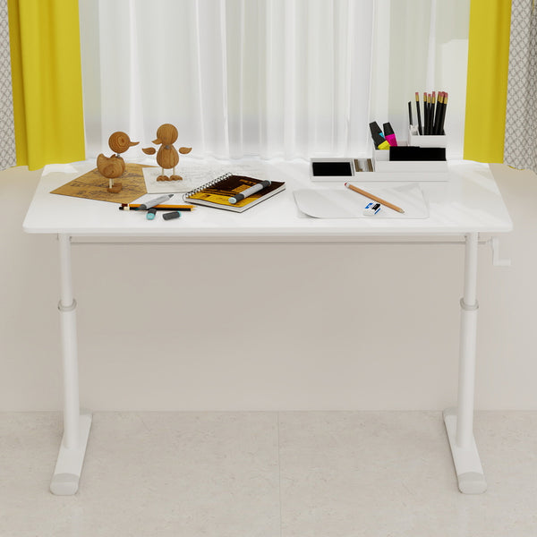 English Elm Adjustable Study Desk For Home & Office – Ergonomic Height-Adjustable Design, Compact & Stylish Workspace W1935P338371