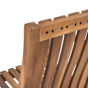 English Elm Christopher Knight Home® - Outdoor Solid Wood Rocking Chair Set of 2 - Teak Acacia Ergonomic Oversized Contour, Easy Assembly N772P265275T