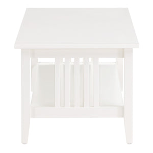 OSP Home Furnishings Sierra Coffee Table White Finish