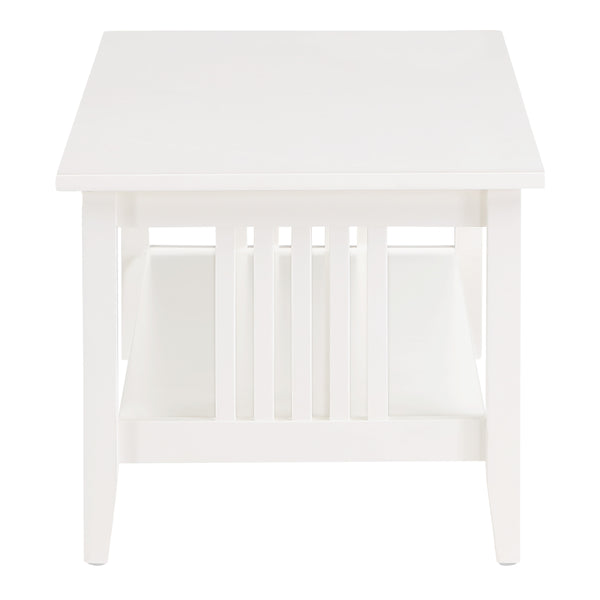 OSP Home Furnishings Sierra Coffee Table White Finish