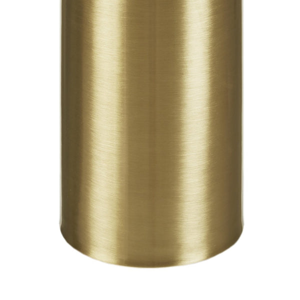 English Elm 1-piece Textured Ceramic Bedside Lamp Fluted Shade Brushed Gold Finial Warm Glow B035P482970