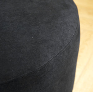 English Elm 90" Curved Sofa with Velvet Upholstery, Ergonomic Half-Moon 4-Seater with High-Density Foam Comfort Black B2735P320306