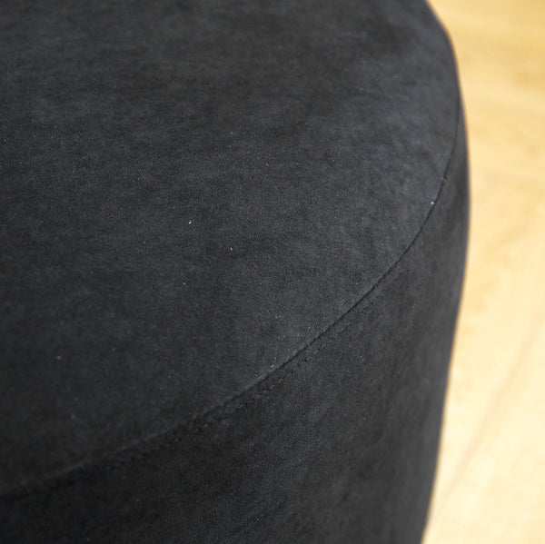 English Elm 90" Curved Sofa with Velvet Upholstery, Ergonomic Half-Moon 4-Seater with High-Density Foam Comfort Black B2735P320306