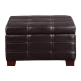 OSP Home Furnishings Detour Strap Ottoman Espresso