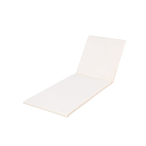 English Elm Christopher Knight Home® - Lounge Chaise Set - Premium Acacia Wood With Water-Resistant Cream Cushions For Outdoor Relaxation N770P272405T_N770P253018C