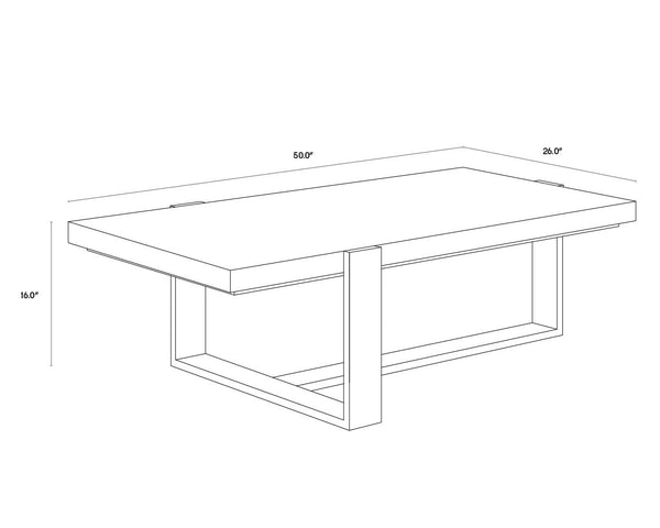 Sunpan Tribecca Marble Coffee Table - Elegant White Design with Stainless Steel Base for Modern Living Spaces