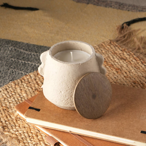 English Elm Jar Candle With Wooden Lid - Eco-Friendly 8Oz Vanilla Lavender Aromatherapy For Relaxation & Décor B346P369764