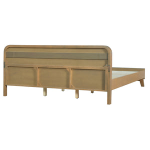 English Elm Christopher Knight Home® - Pine Solid Wood Queen Bed - Rustic Yellow Finish, Easy Assembly, No Box Spring Needed, Sturdy Design N770P291028N_N770P291029N