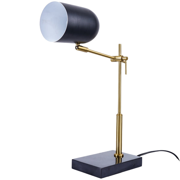 English Elm Ashcroft Furniture - High Quality Hotel Lumora Table Lamp - Elegant Black & White Design With Marble Base For Any Room B183P315117