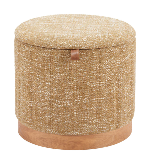 Zuo Modern Fije Storage Ottoman – Modern Elegance With Versatile Style For Home Or Hospitality Spaces Yellow 100% Polyester,Plywood,Mdf 110770-zuo-modern