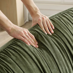 English Elm 145.67'' Stylish Mid-Century Green Sofa With Left-Facing Chaise For Living Room, Bedroom & Office W876S00324