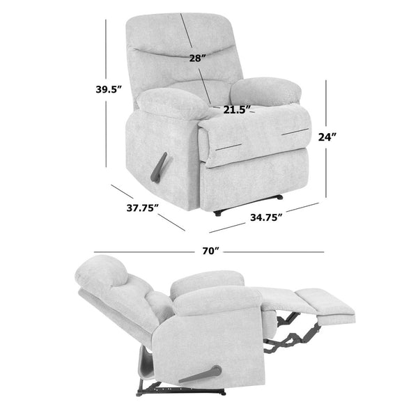 English Elm Ouray Wall Hugger Recliner Microsuede Upholstered Lounge Chair for Modern Living B127P495075