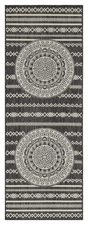 English Elm Sunshine Anthracite 2'7" X 7'3" Indoor/Outdoor Area Rug - Durable, Stylish, Pet-Friendly Design! B186P198903-GIGA
