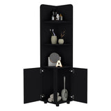 English Elm Freestanding Cabinet Kairatu, Bathroom, Black