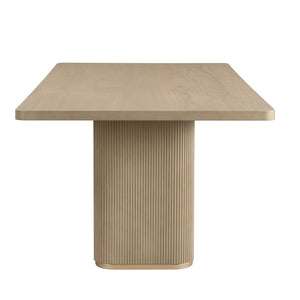 English Elm Christopher Knight Home® - 84" Rectangular Dining Table - Solid Wood & Mdf, Seats 6-8, Versatile For Dining Or Office Use N771P296162A_N771P296163A