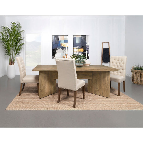 English Elm Larrabee Mango Brown Rectangular Dining Table - Modern Style, Durable Design, Seats 6-8 Comfortably B062P353240