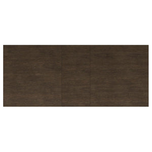 English Elm Jamie Mahogany Rectangular Dining Set with Rattan Chairs and Extension Leaf B062S01594