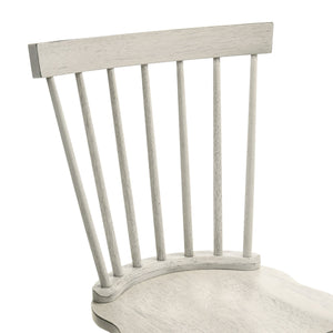 English Elm 2-Piece Rustic Dining Side Chair Set – Solid Wood, Weathered Finish, Easy Assembly, Farmhouse Charm W2537P214544