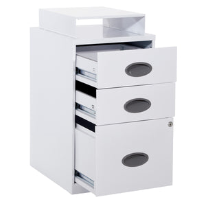 OSP Home Furnishings Metal File Cabinet White