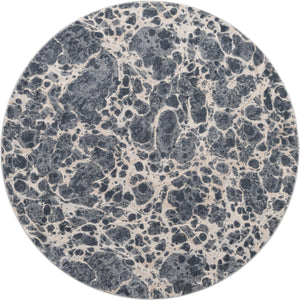 Unique Loom Oasis Breeze Machine Made Abstract Rug Gray, Ivory/Beige 7' 0" x 7' 0"