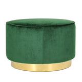 Christopher Knight Home® - Noble House - Croton Modern Glam Velvet Swivel Ottoman