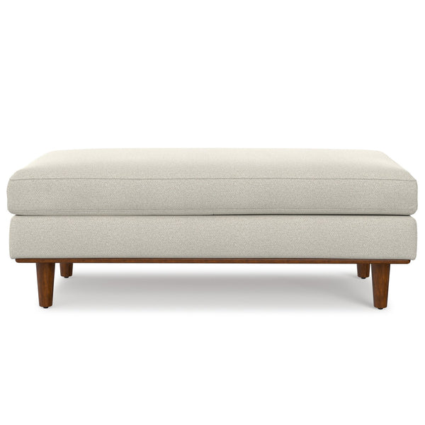 English Elm Morrison Large Rectangular Ottoman - Eco-Friendly, Stylish Centerpiece For Modern Living Rooms & Comfort B136P364271