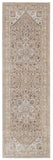 Feizy Rugs Celene Viscose/Polyester Machine Made Vintage Rug Brown/Ivory/Tan 2'-6" x 8'