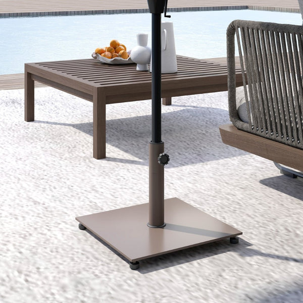 English Elm Outsunny Heavy Duty Steel Patio Umbrella Base 29 Lbs Powder Coated Outdoor Stand W2225P485558