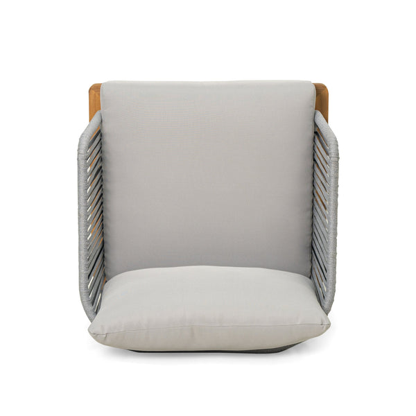 English Elm Christopher Knight Home® - Lucca Outdoor 4-Piece Acacia Wood Conversation Set With Water-Repellent Cushions For Stylish Living N773OC00019G