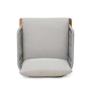 English Elm Christopher Knight Home® - Lucca Outdoor 6-Piece Patio Conversation Set - Stylish Acacia Wood, Rope Accents & Cushions N773OC00020G