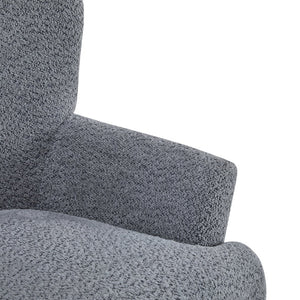 English Elm Christopher Knight Home® - Gerald Boucle Upholstered Club Chair with Tapered Birch Legs, Tonal Piping and Cozy Texture Black,Dusty Blue 33 L x 32.75 W x 30 H N776P243523B