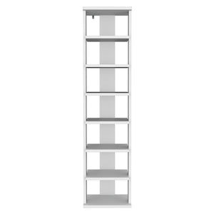English Elm Odesto 48.7" Tall 8-Tier Vertical Shoe Rack — Narrow White Space-Saving Tower for Entryway & Closet Storage B070P238864
