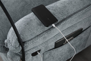 English Elm United We Win 106" U-Shaped Sectional Sofa With Ottoman, Usb Ports & Dual Side Pockets For Comfort W1568S00230-GIGA