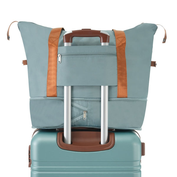 English Elm Hardshell Abs Suitcase Set with Tsa Lock Spinner Wheels Expandable 28 Inch Travel Green N732P193485M