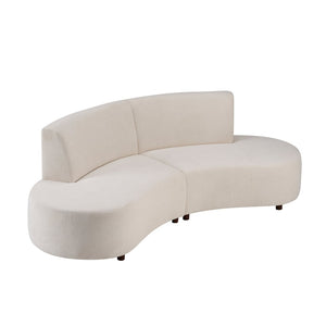 English Elm Luno Two Piece Modular Chenille Sectional Sofa with Cloud Comfort for Living Rooms N773IS00091B