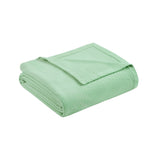 Madison Park Liquid Cotton Casual Blanket BL51N-0737 Seafoam