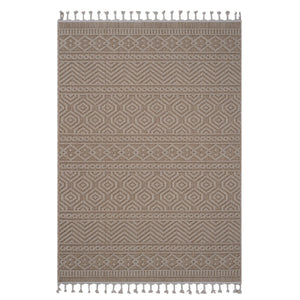 English Elm Loom 8X10 Mocha Geometric Area Rug - Durable Indoor/Outdoor Design, Stylish & Easy To Care For B335P289589