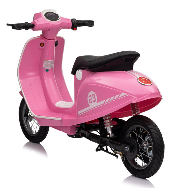 English Elm 24v Kids Electric Dirt Bike with Pneumatic Tires Suspension and Bluetooth for Ages 8-14 W1578P297858