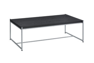 English Elm Nilda Two-tone Oak Coffee Table with Walnut Top and Dual Open Storage Shelves B2749P413288
