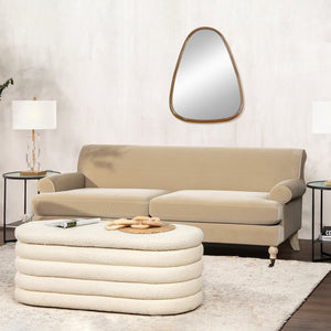 English Elm Jennifer Taylor Home - Alana 88" Lawson Two-Cushion Tightback Sofa in French Performance Velvet with Removable Zippered Covers Brown B2719P238318