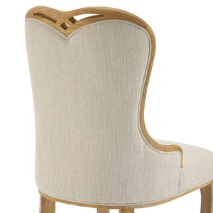 English Elm Christopher Knight Home® - Heart-Back Wingback Dining Chairs Set Of 2 – Elegant Upholstered Seating With Natural Wood Legs N768P283429N