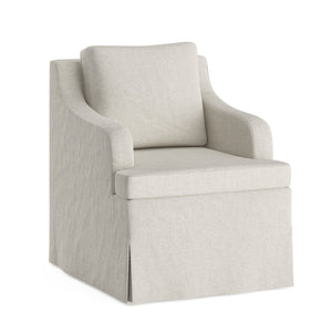 English Elm Dining Armchair with Beige Upholstery and Cushioned Seat for Kitchen or Living Room T3623P430776