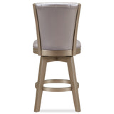 English Elm Blazien Yellow and Grey Stools With Padded Seat (Set Of 2)